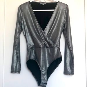 Charlotte Russe Long Sleeve Bodysuit [S]